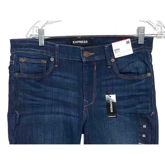 Express Legging Mid Rise Jeans Women 8 Short 8S Stretch Normcore Casual NWT - Picture 4 of 13